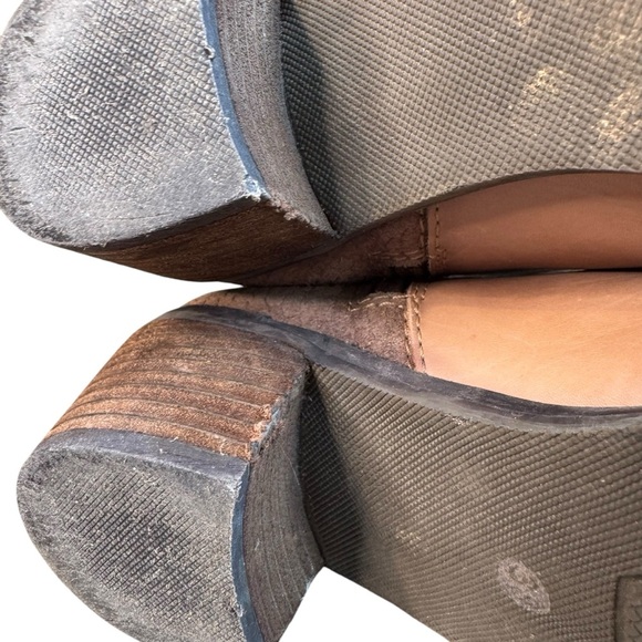 Pikolinos Ankle Boots EU 38 US 8 Leather Suede Tan Block Heel Made in Spain S1 - Picture 11 of 14